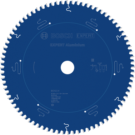 BoschEXPERT 铝制圆锯片，直径 254 毫米。